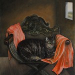 Vittorio Storti - Morgana - Olio su tela - cm. 70 x 60