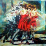Raffaella Pinna - Tango - Olio su tela - cm. 70 x 60