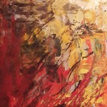 Marco Chet Luigini - Incendio - Acrilico su canapa - cm. 50 x 78