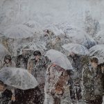 Giuseppina Pioli - Neve di città - Acquerello - cm. 35 x 50