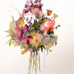 Fulvia Gariboldi - Bouquet di autunno - Acquerello - cm. 40 x 30
